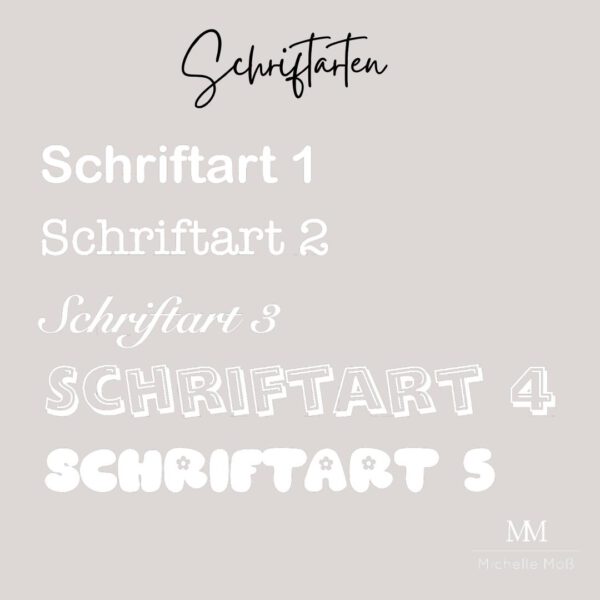Schriftarten für die Schultüte