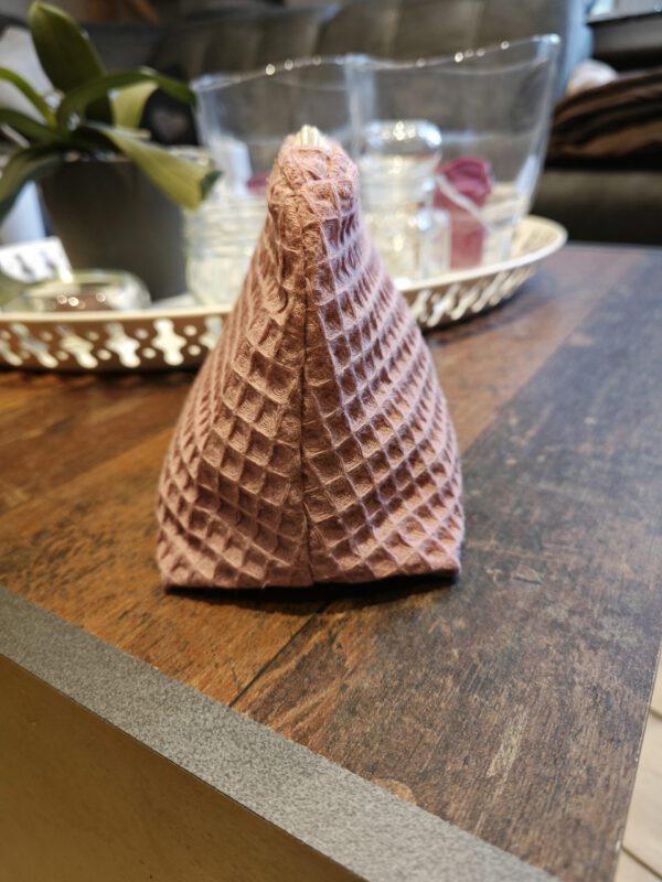 dreieckiges Kosmetiktäschchen Seitenansicht