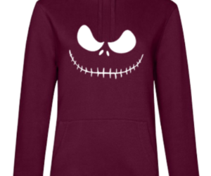 Hoodie Grinsen dark cherry