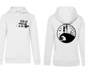 Hoodie Jack & Sally weiß