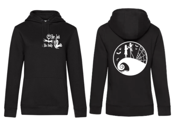 Hoodie Jack & Sally schwarz