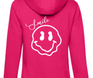 Damen Hoodie Smile magenta