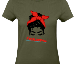 T-Shirt #GIRLSDREAM kaki