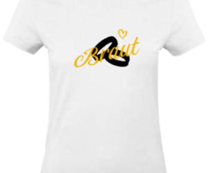 T-Shirt Braut weiß