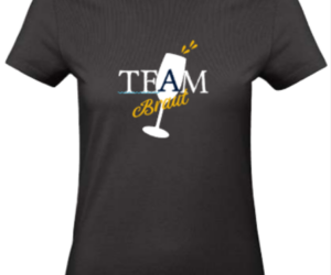 T-Shirt Team Braut schwarz