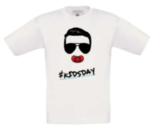 T-Shirt #KIDSDAY weiß