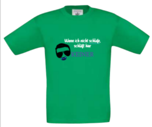 T-Shirt Wenn ich nicht schlafe grün
