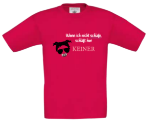 T-Shirt Wenn ich nicht schlafe sorbet