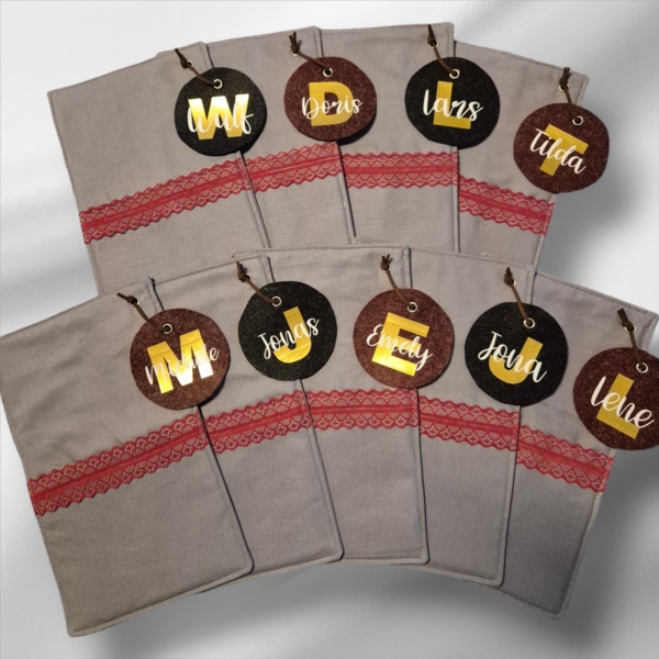 mehrere Bestecktaschen