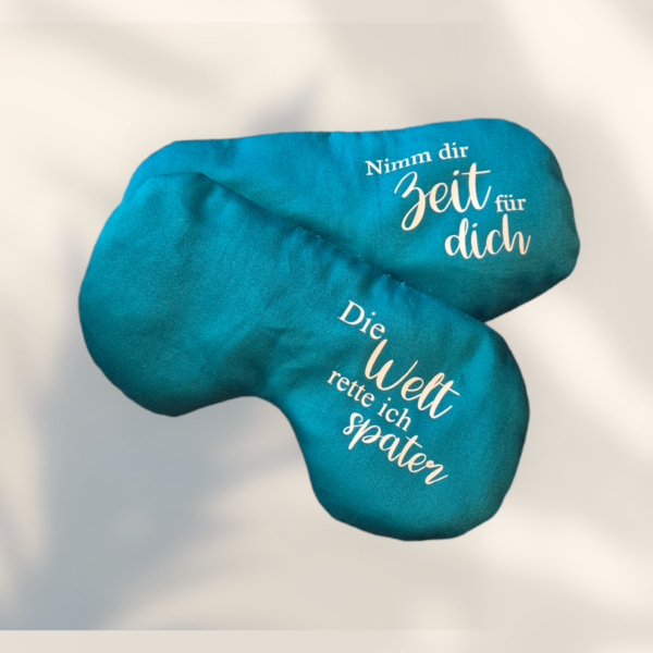 beide Auenkissen Nimm dir Zeit für dich, Die Welt rette ich später