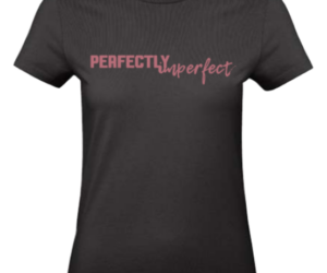 T-Shirt Perfectly Imperfect schwarz