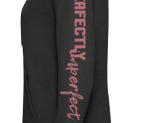 Hoodie Perfectly Imperfect schwarz