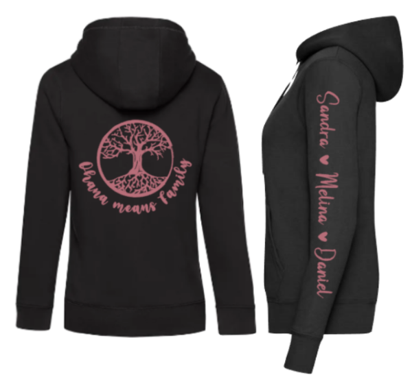 Hoodie Ohana means Family schwarz