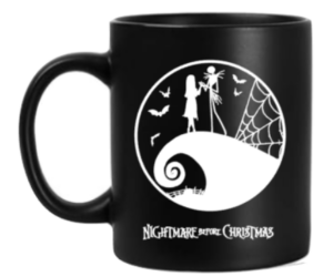 Tasse Nightmare before Christmas schwarz