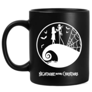 Tasse Nightmare before Christmas schwarz