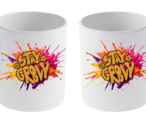 Stay Groovy Tasse weiß