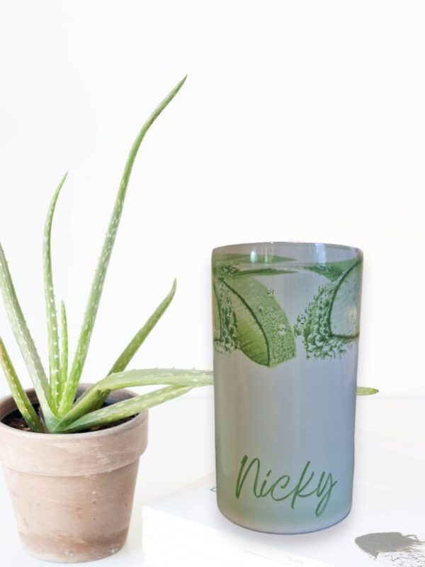 Aloe Vera Edelstahlbecher klein