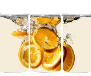Orangenwasser Edelstahlbecher klein
