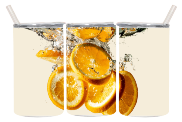 Orangenwasser Edelstahlbecher klein