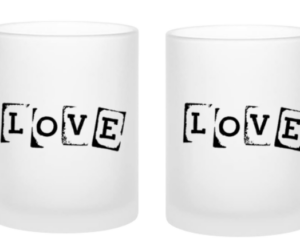 Love Tasse Milchglas