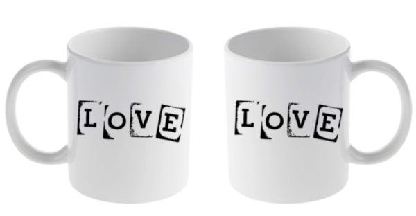 Love Tasse weiß