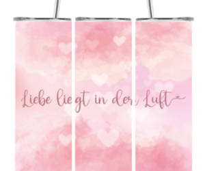 Liebe liegt in der Luft Edelstahlbecher groß