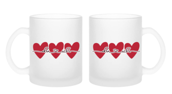 Du & Ich Tasse Milchglas