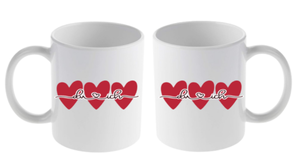 Du & Ich Tasse weiß