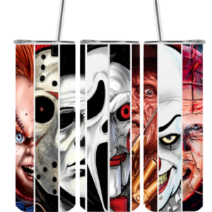Horror Friends Gesichter Edelstahlbecher groß