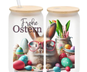 Frohe Ostern Bierdosenglas