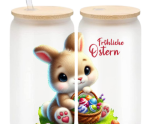 Fröhliche Ostern Bierdosenglas
