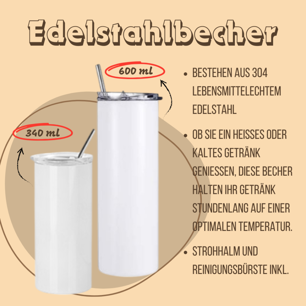 Edelstahlbecher