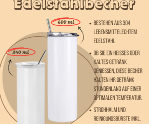 Edelstahlbecher