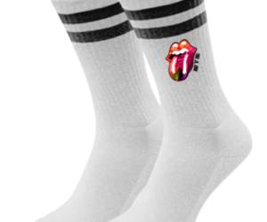 Tennissocken Rock´n´ Roll schwarz