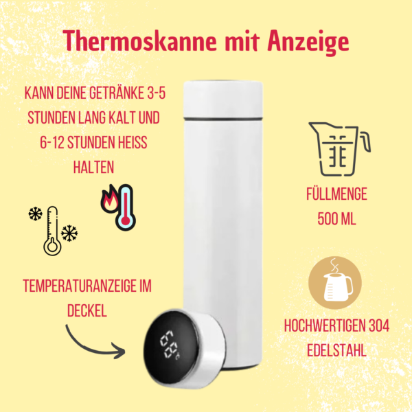 Thermoskanne mit Anzeige