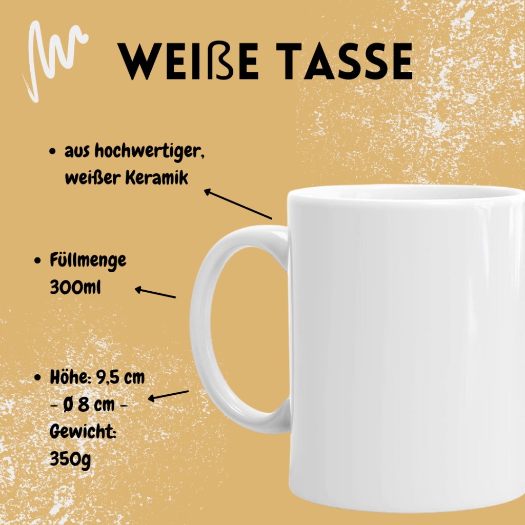 weiße Tasse