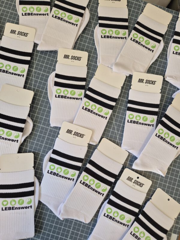 Tennissocken mit eigenem Logo