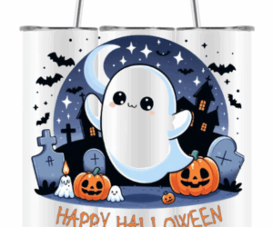Happy Halloween Boo Edelstahlbecher