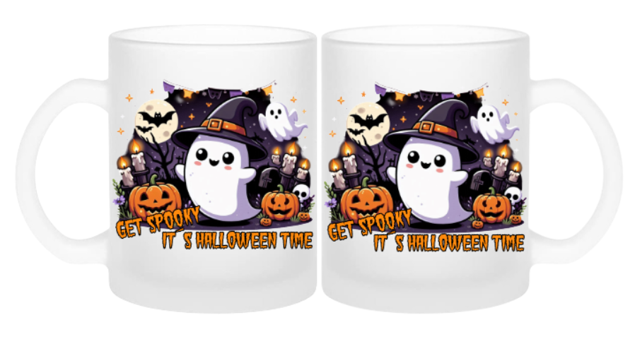 Get spooky Boo Milchglastasse