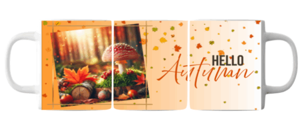 Hello Autumn Tasse weiß