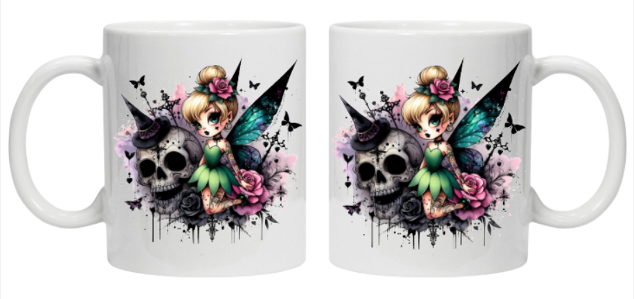 Dark Fairy Tasse weiß