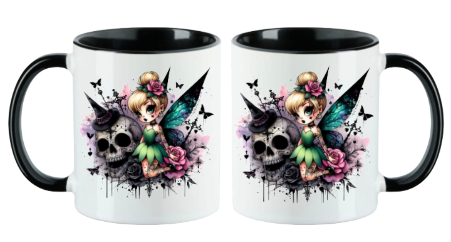 Dark Fairy Tasse Two Tones schwarz