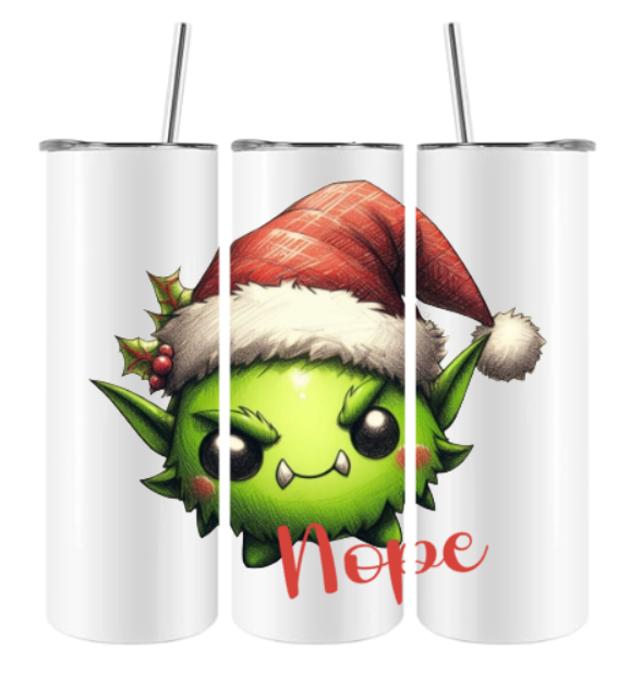Weihnachtsmonster Edelstahlbecher