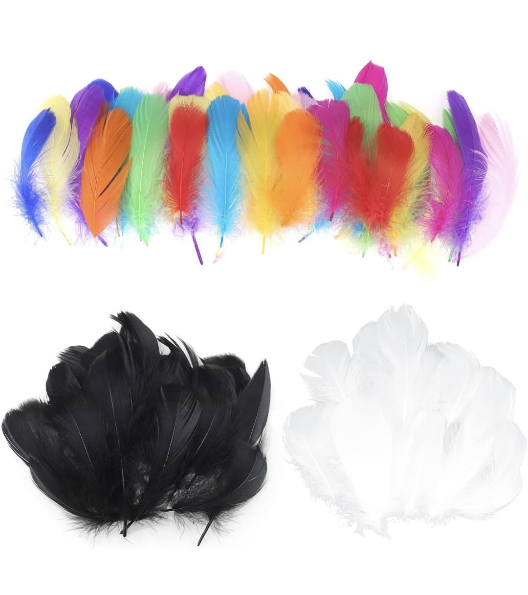 Bunte Federn für Weihnachtskugel "Federtraum"