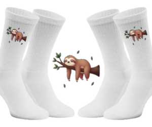 Gechillter Flash Socken weiß