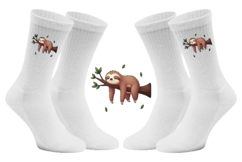 Gechillter Flash Socken weiß