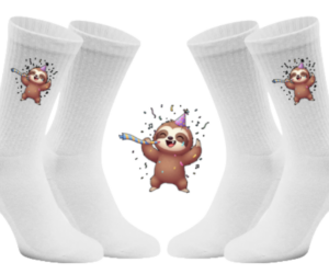 Party Flash Socken weiß