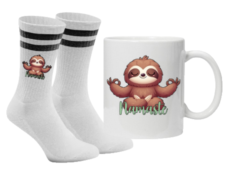 Flash-Zen-Set Namaste Tennissocken schwarz