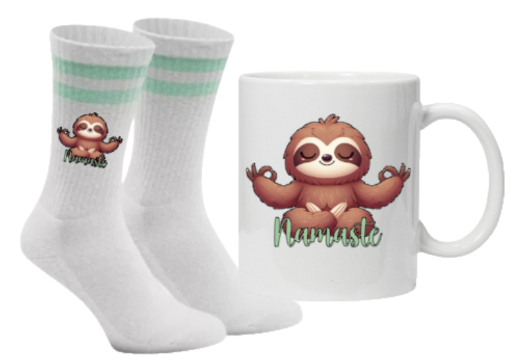 Flash-Zen-Set Namaste Tennissocken mint