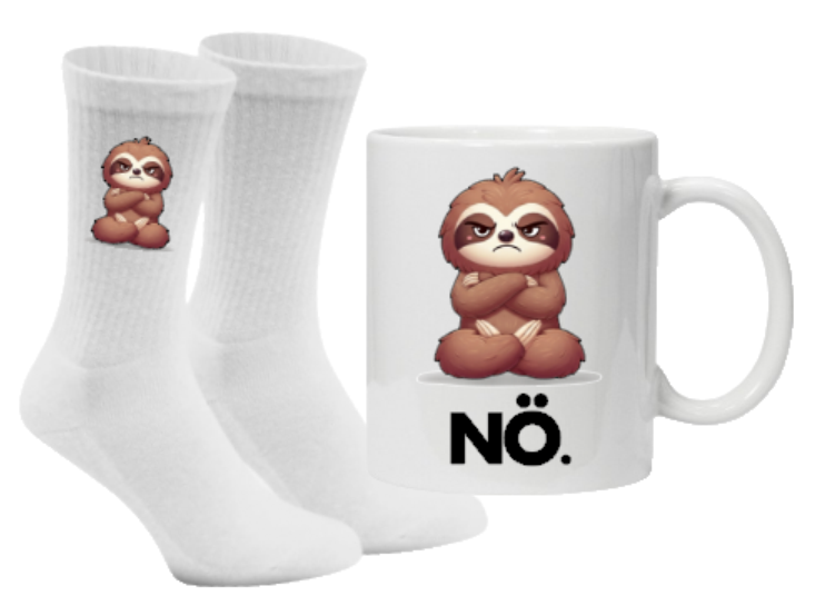 Flashs-Morgenmuffel-Modus NÖ. Tennissocken weiß